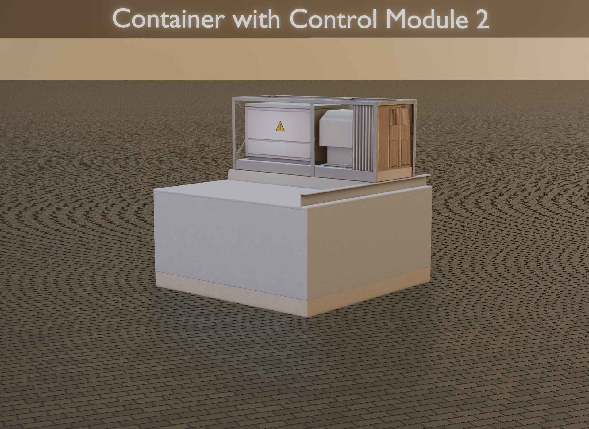 Power Storage Container with Control Module 2 Low-poly 3D model_18