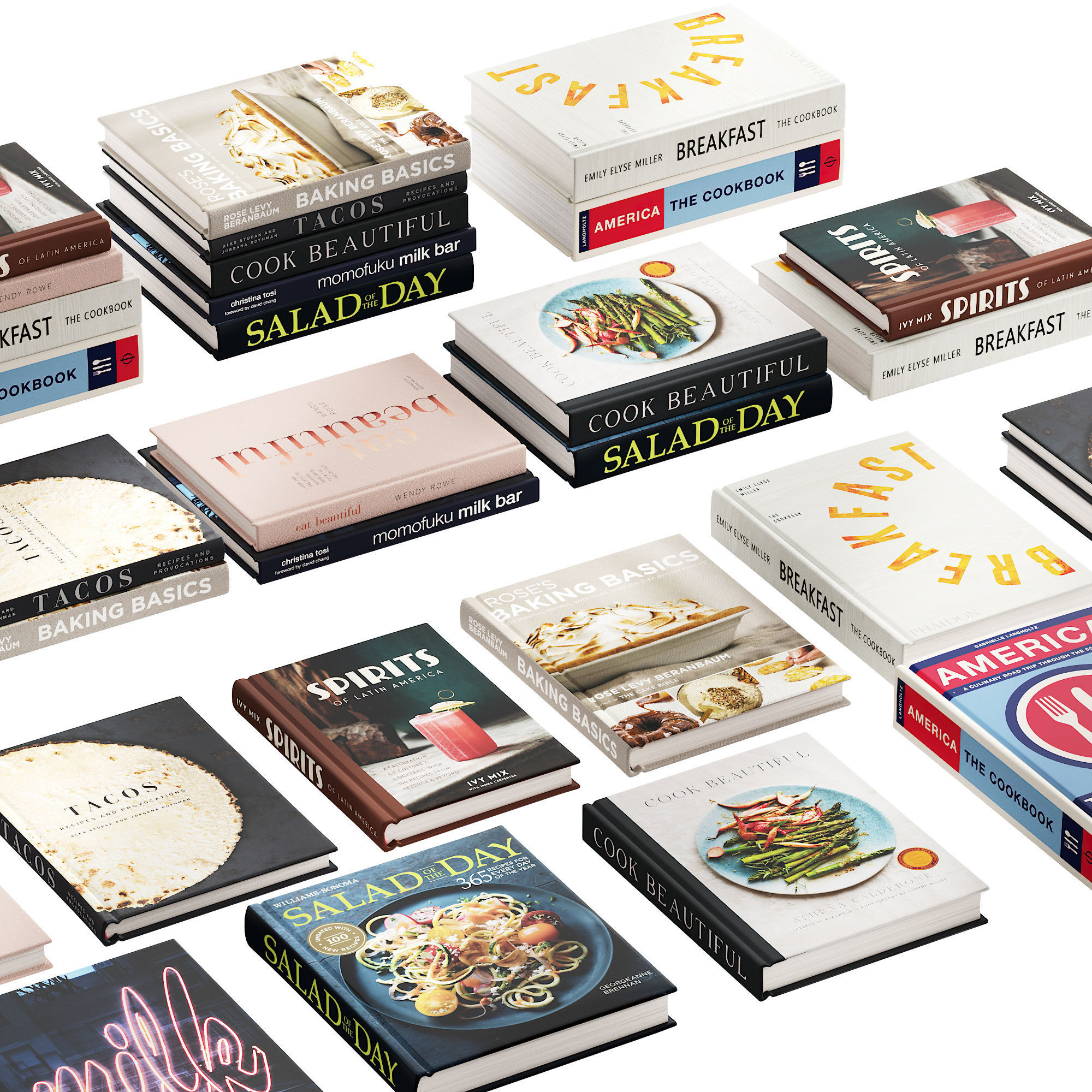 145 decorative books set 16 kitchen and cooking P02 3D model_2