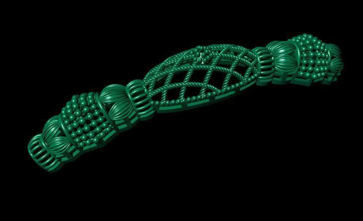 Bracelet 3D print model_4
