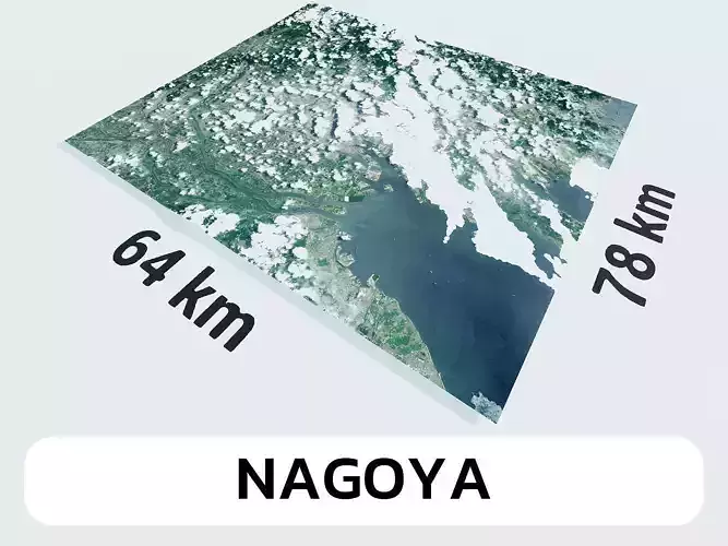 Nagoya Japan City Landscape 3D Model 3D model