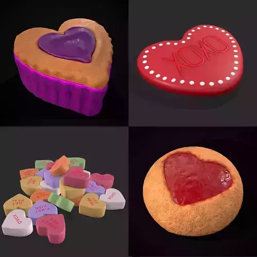 Valentines Mix Nine 3D Model Collection