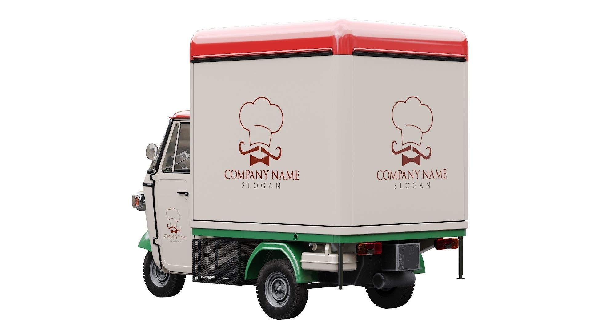 Piaggio Ape V-Curve Food Track 3D model_16