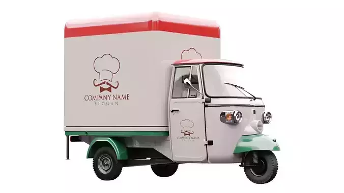 Piaggio Ape V-Curve Food Track 3D model