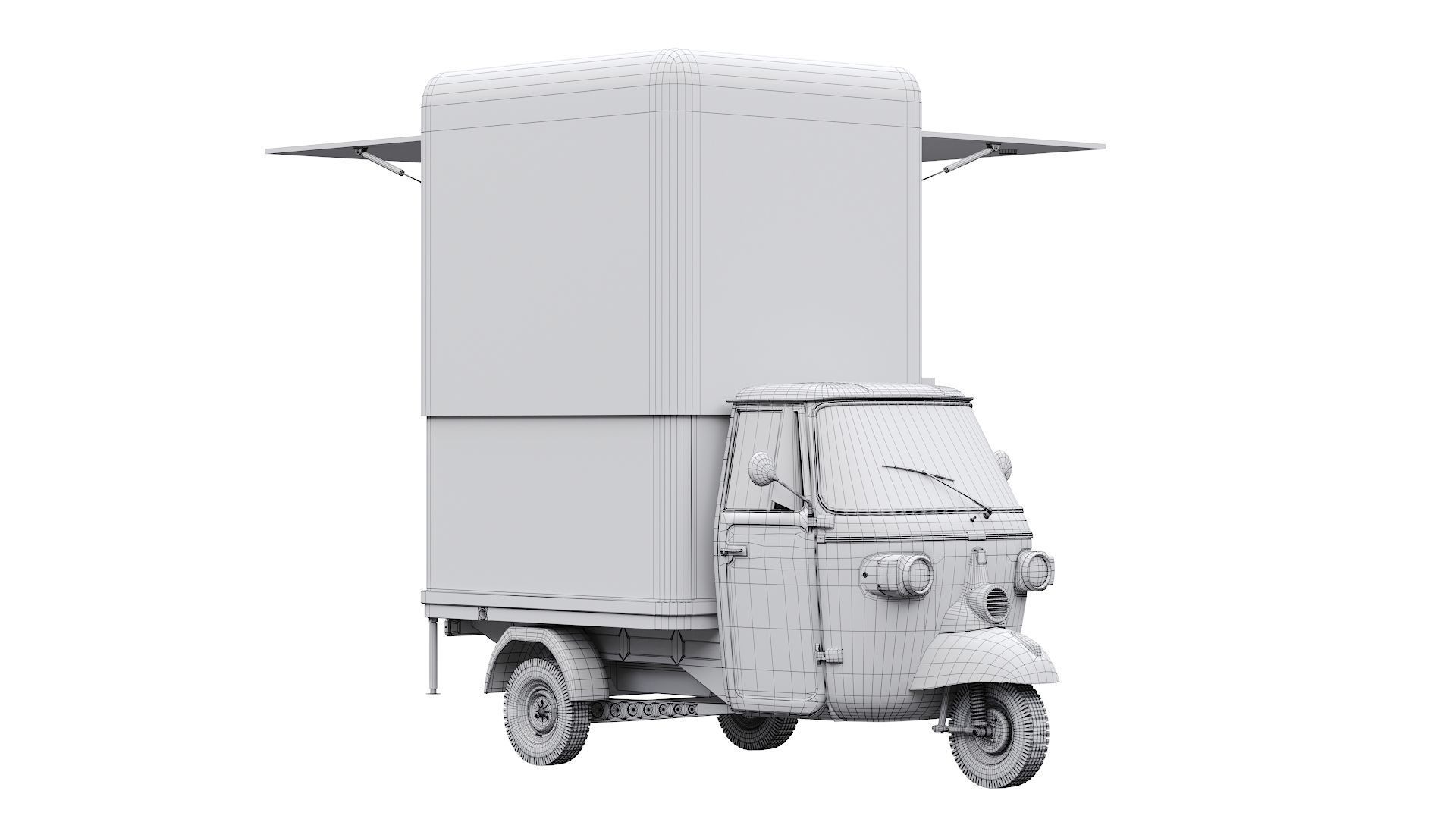 Piaggio Ape V-Curve Food Track 3D model_24