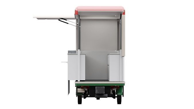 Piaggio Ape V-Curve Food Track 3D model 5