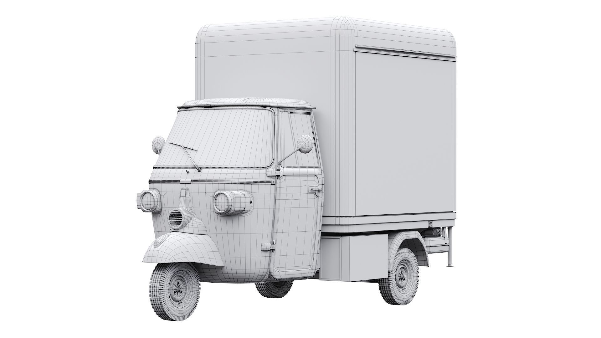 Piaggio Ape V-Curve Food Track 3D model_26
