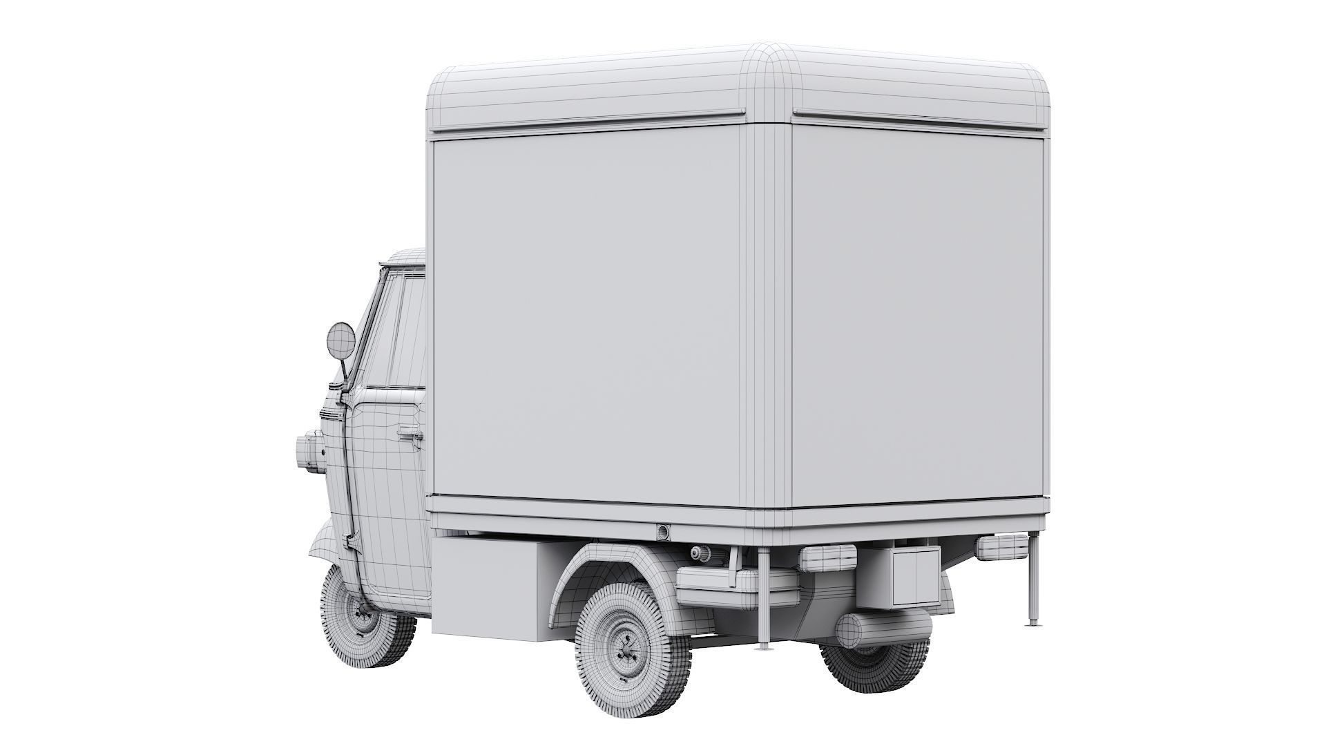 Piaggio Ape V-Curve Food Track 3D model_27