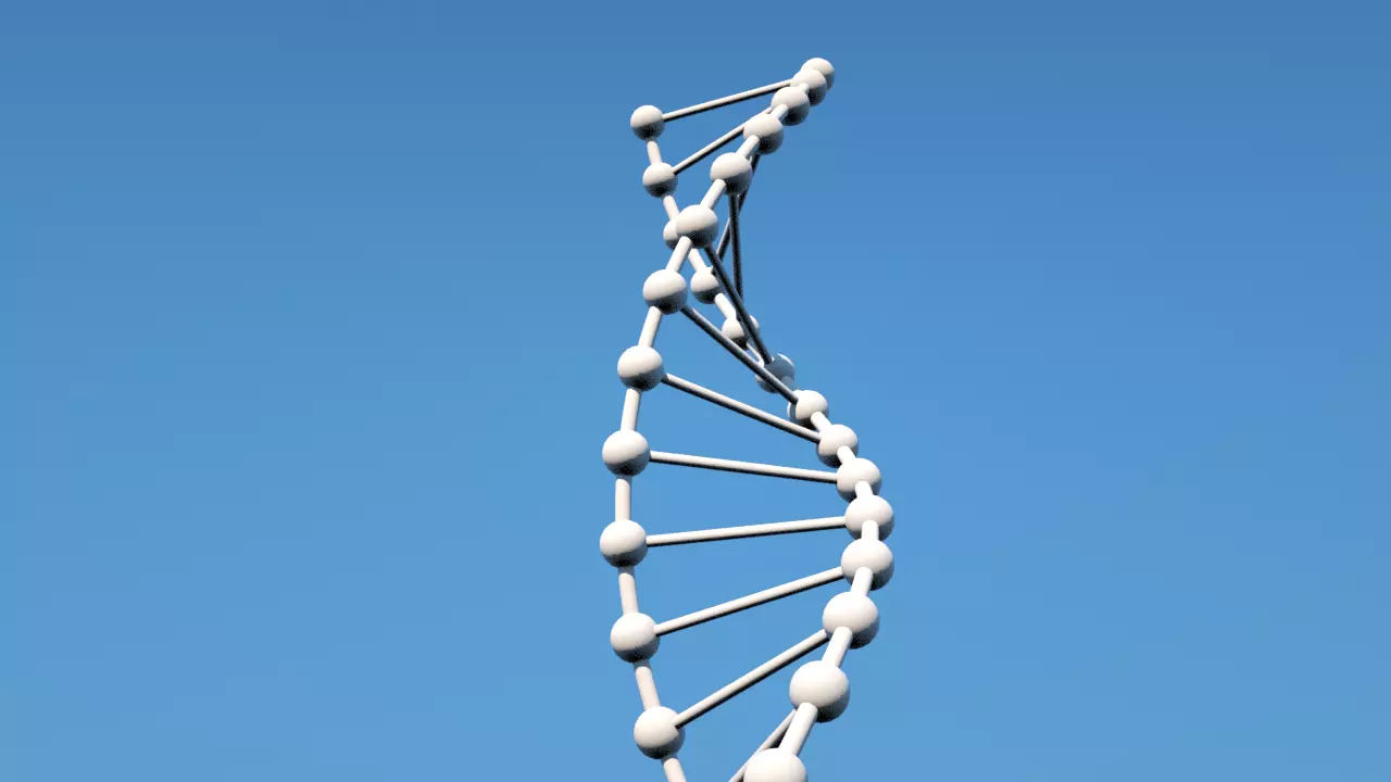DNK-1 dna strand Free 3D model_0