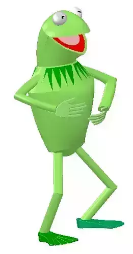 kermit my muppets show 3D model