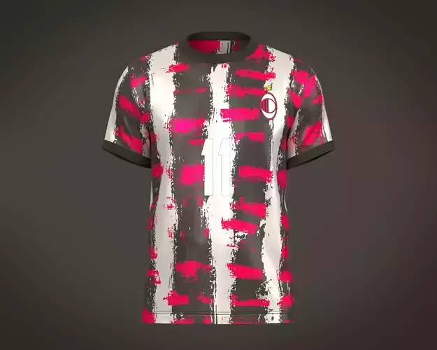 Soccer Football Brown with Mgenta Jersey Player-11