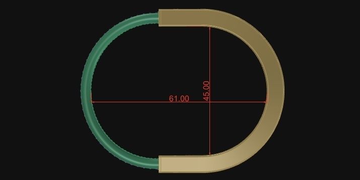 TIFFANY LOCK BANGLE WITH DIAMOND FASHION MODEL 3D print model_7