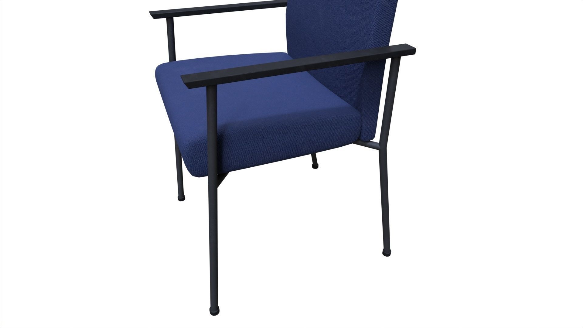 Chair 18 Low-poly 3D model_7