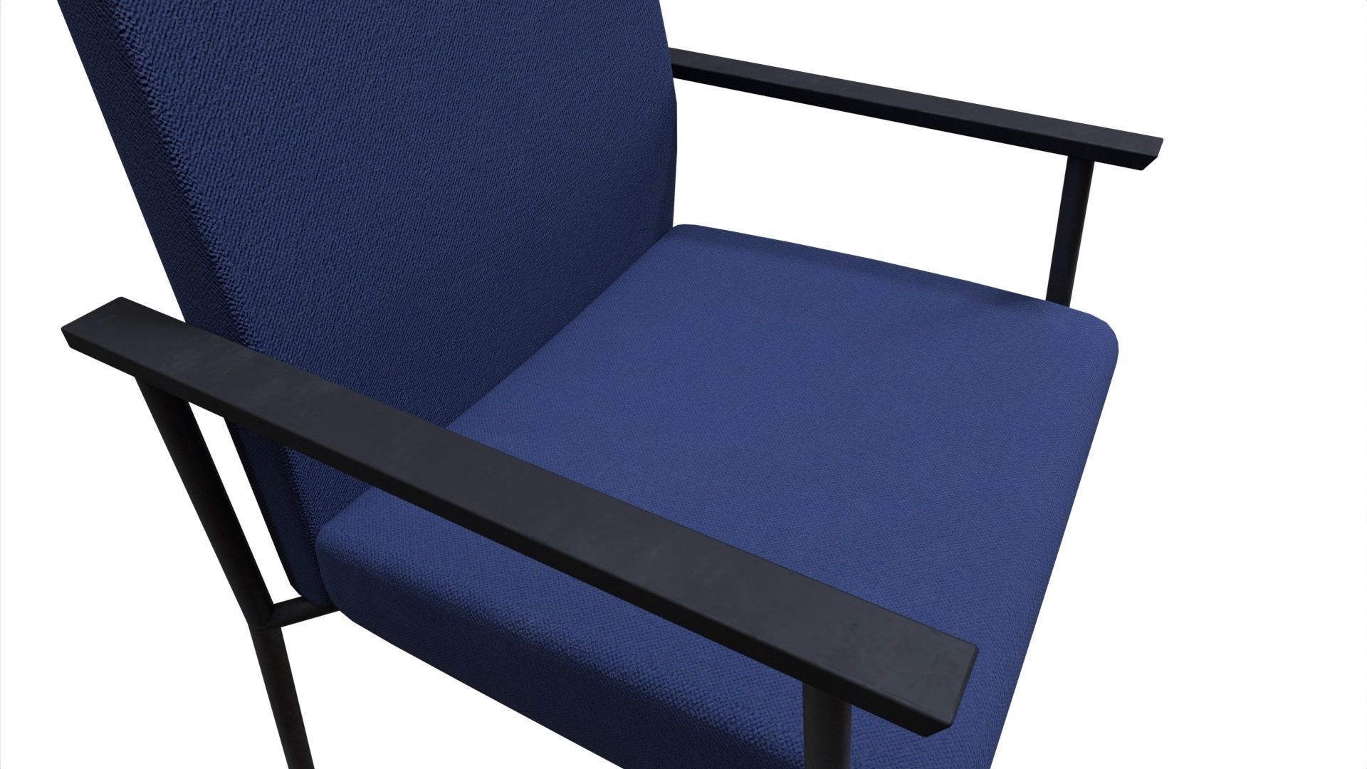 Chair 18 Low-poly 3D model_3