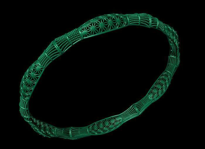 Bracelet 3D print model_4