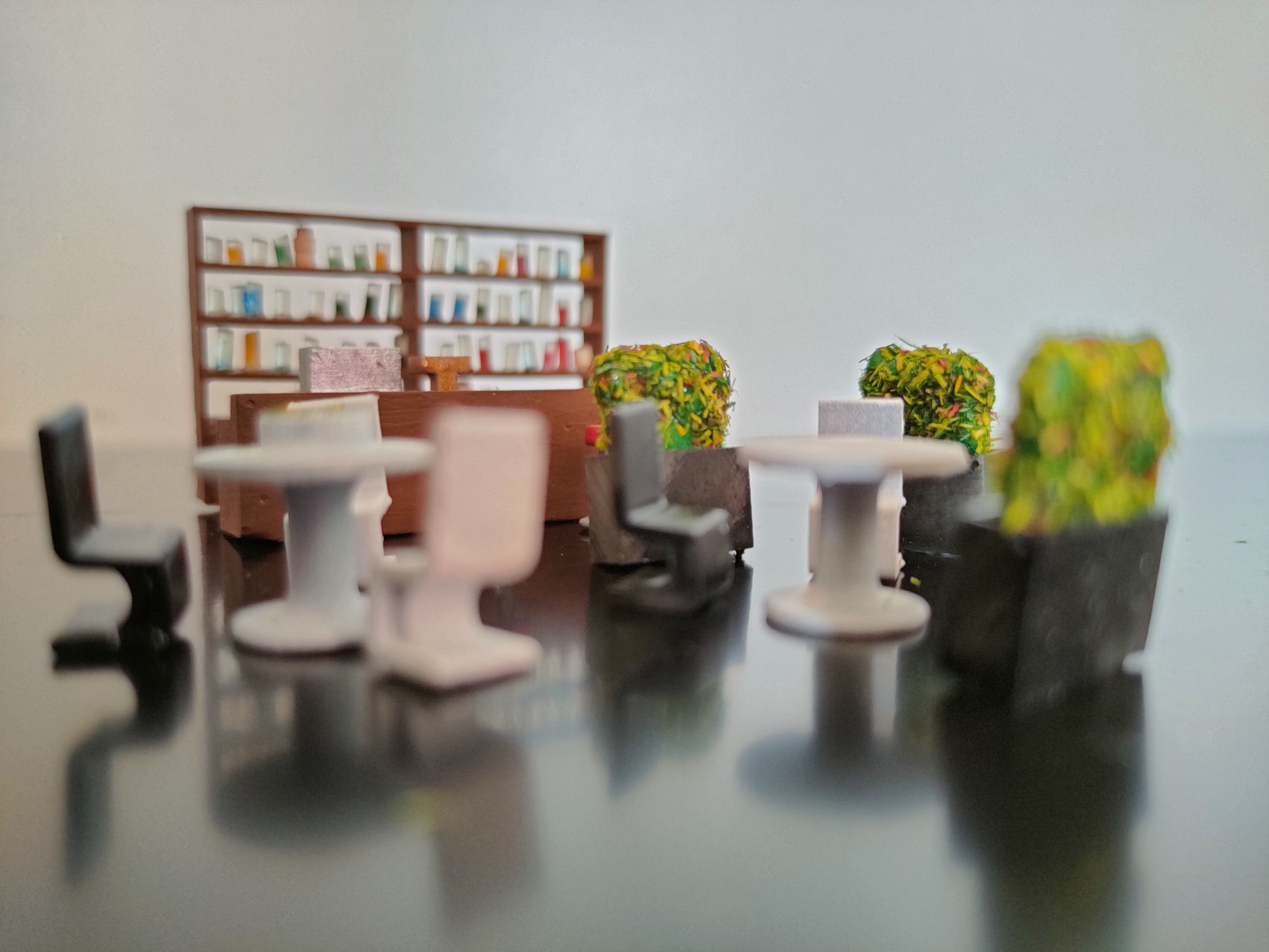 Bar and Restaurant furniture - H0 Scale 3D print model_3