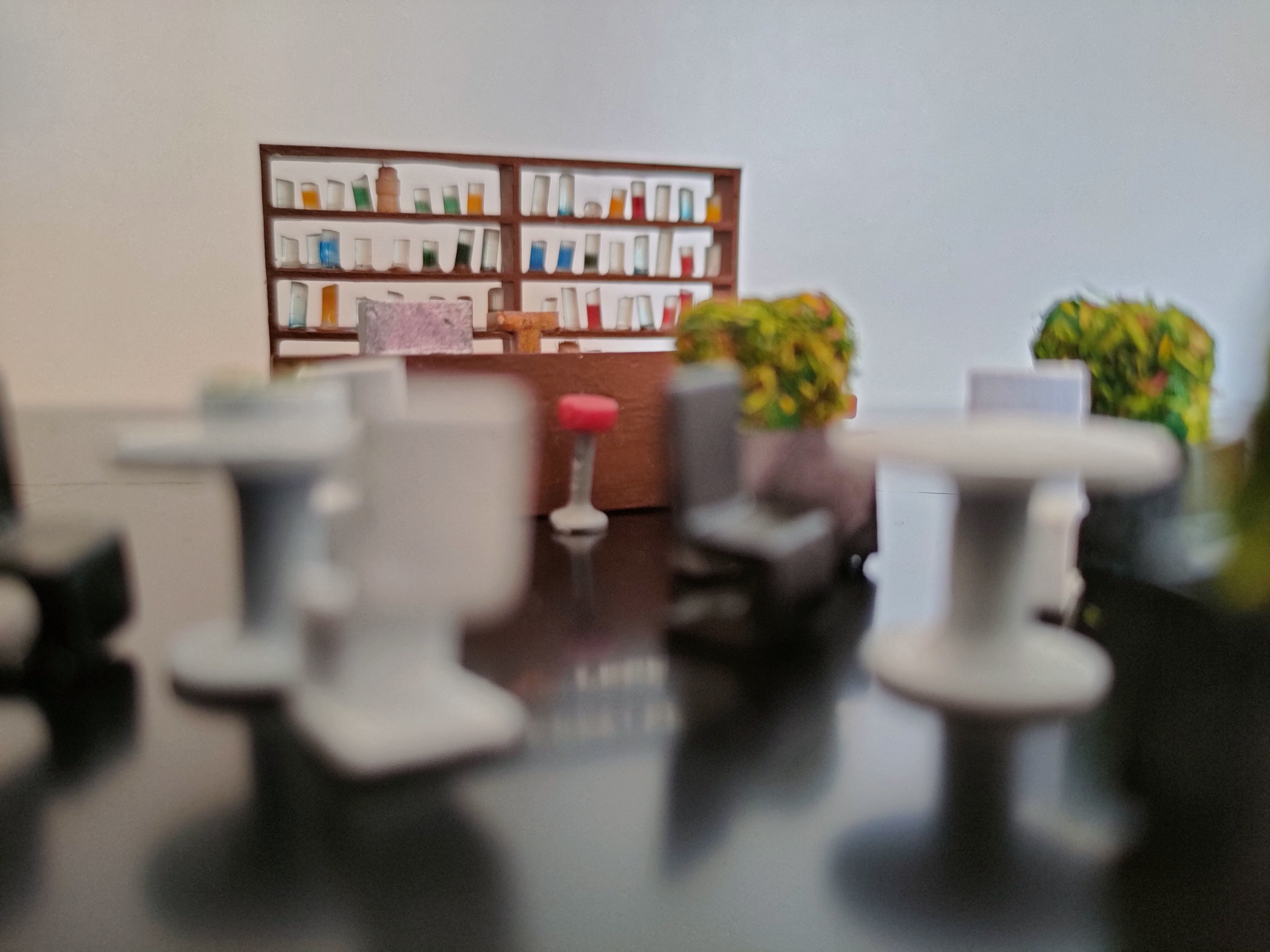 Bar and Restaurant furniture - H0 Scale 3D print model_4