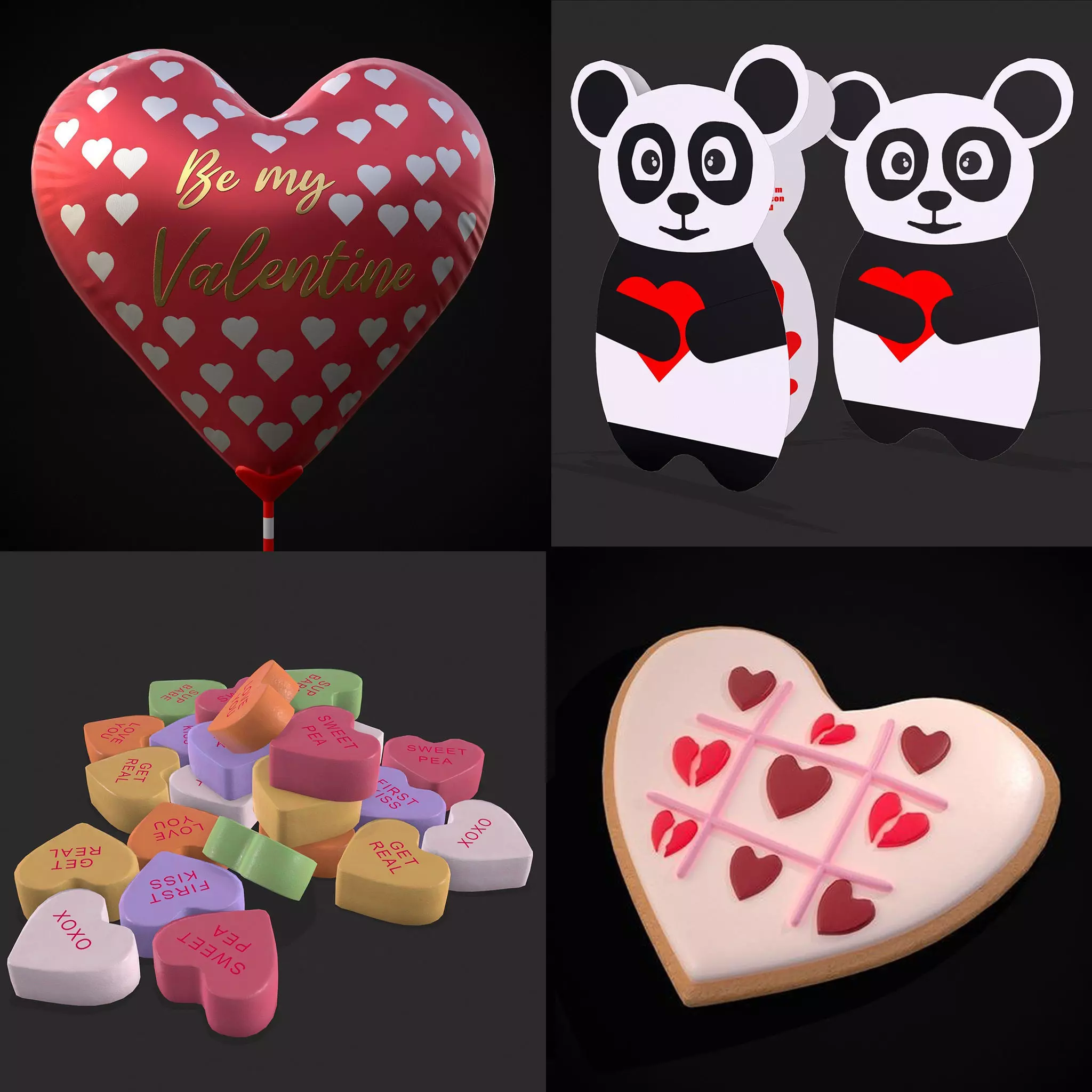 Valentines Mix Eleven 3D Model Collection_0