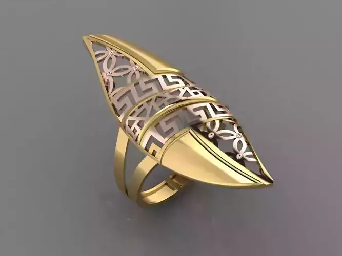 Women Long Ring Ready STL 3DM Models Womens Ring Long models