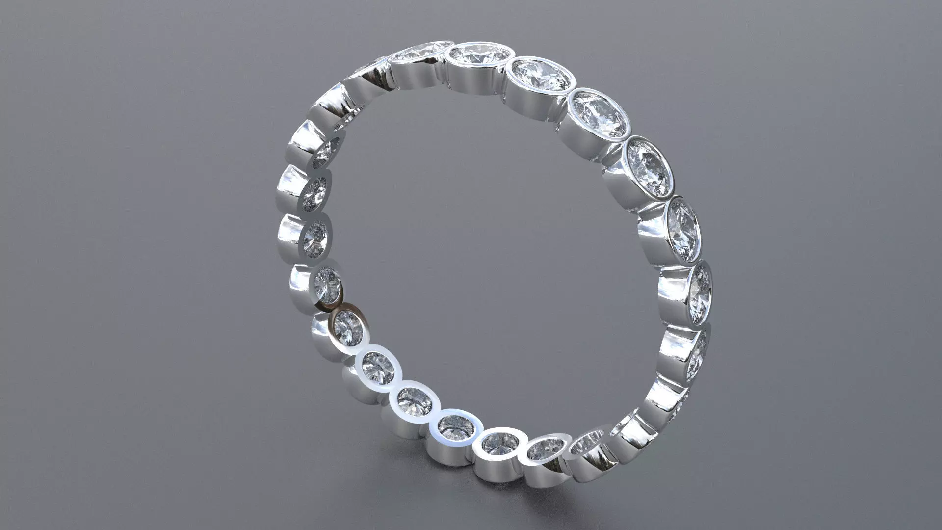 Bezel Eternity Band 3D print model_0