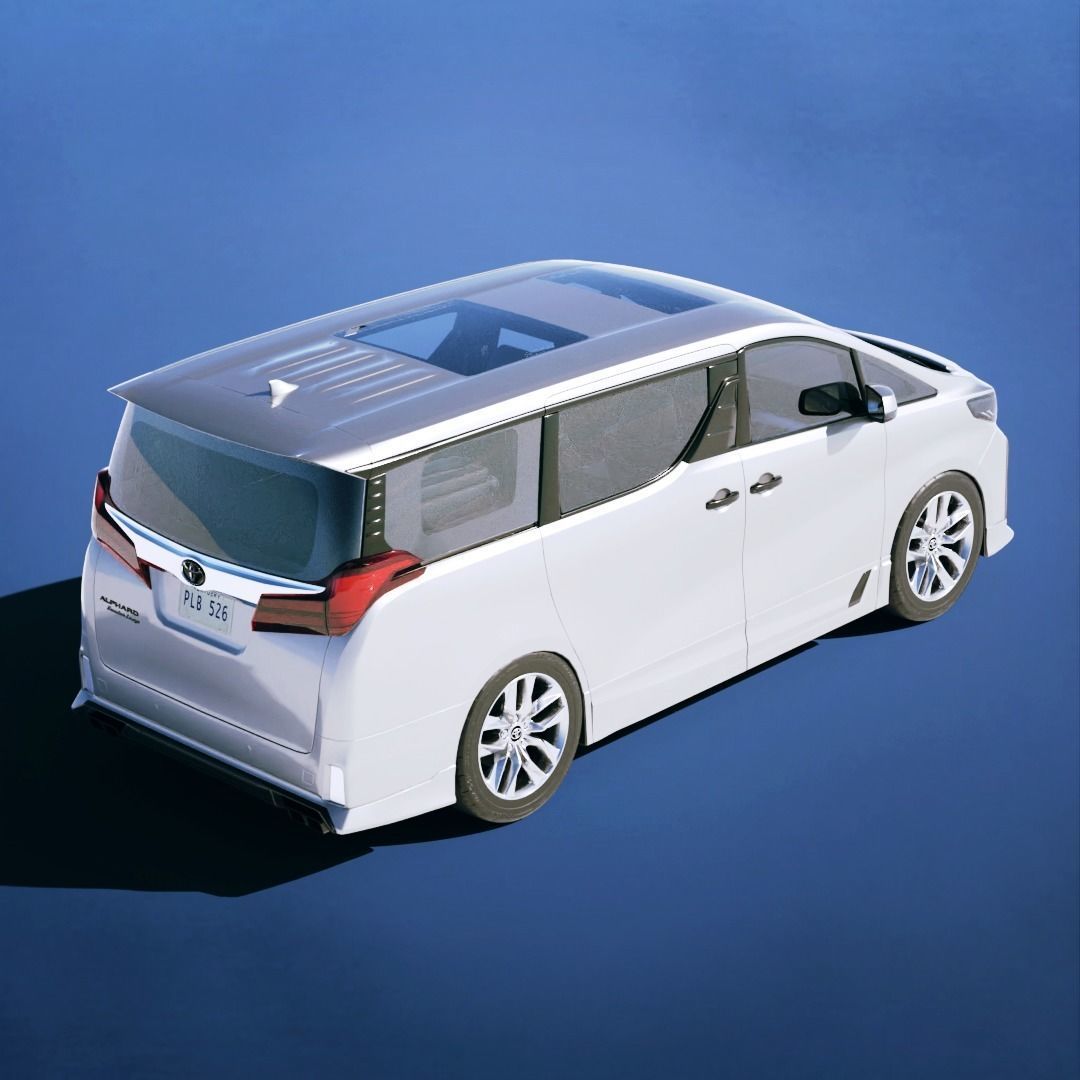 Toyota Alphard Executive Lounge 2019 3D model_2