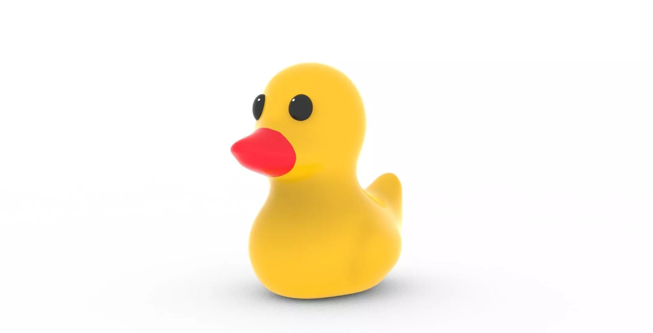 Rubber Duck simple Low-poly 3D model