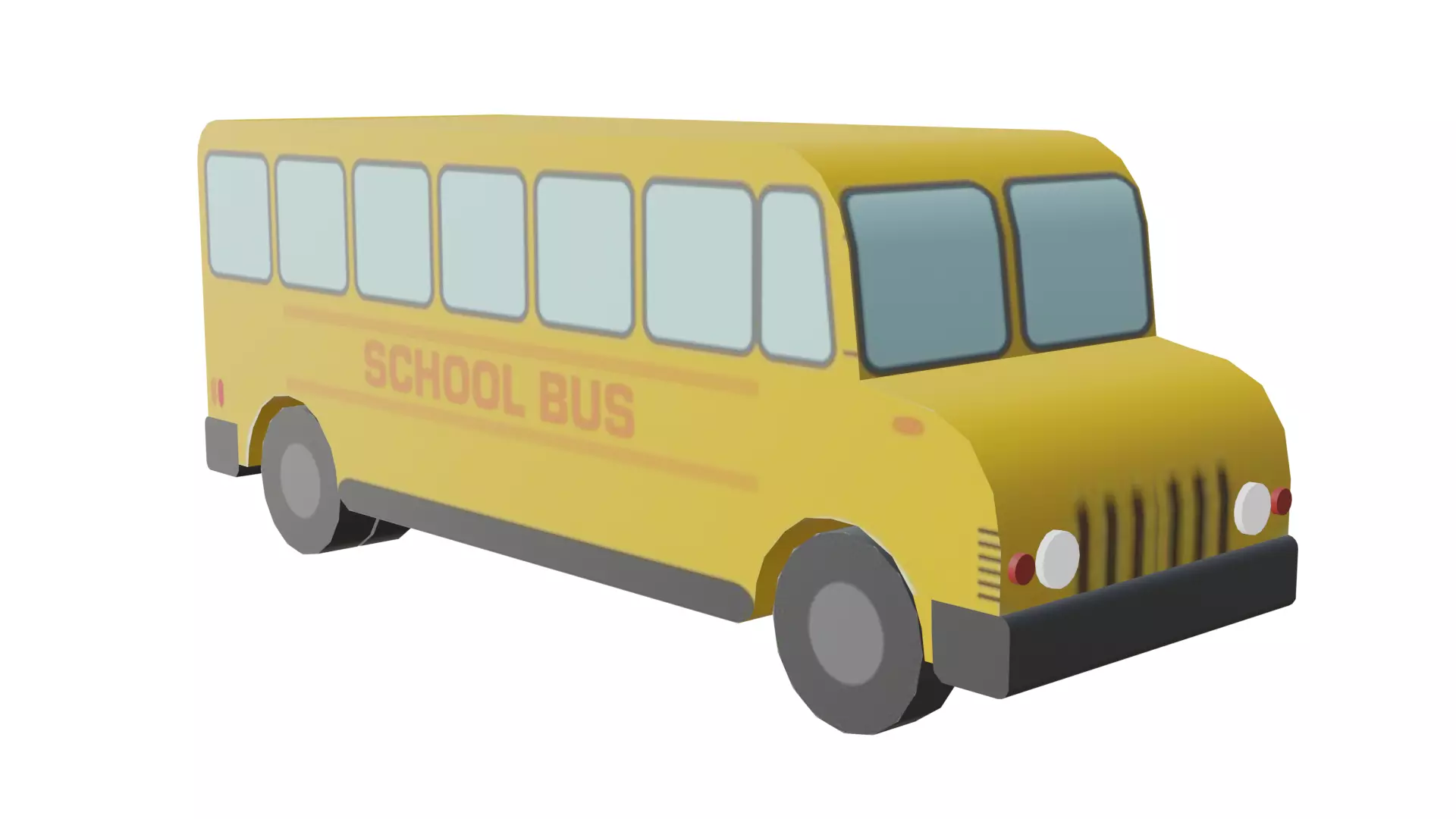 School Bus Free 3D model