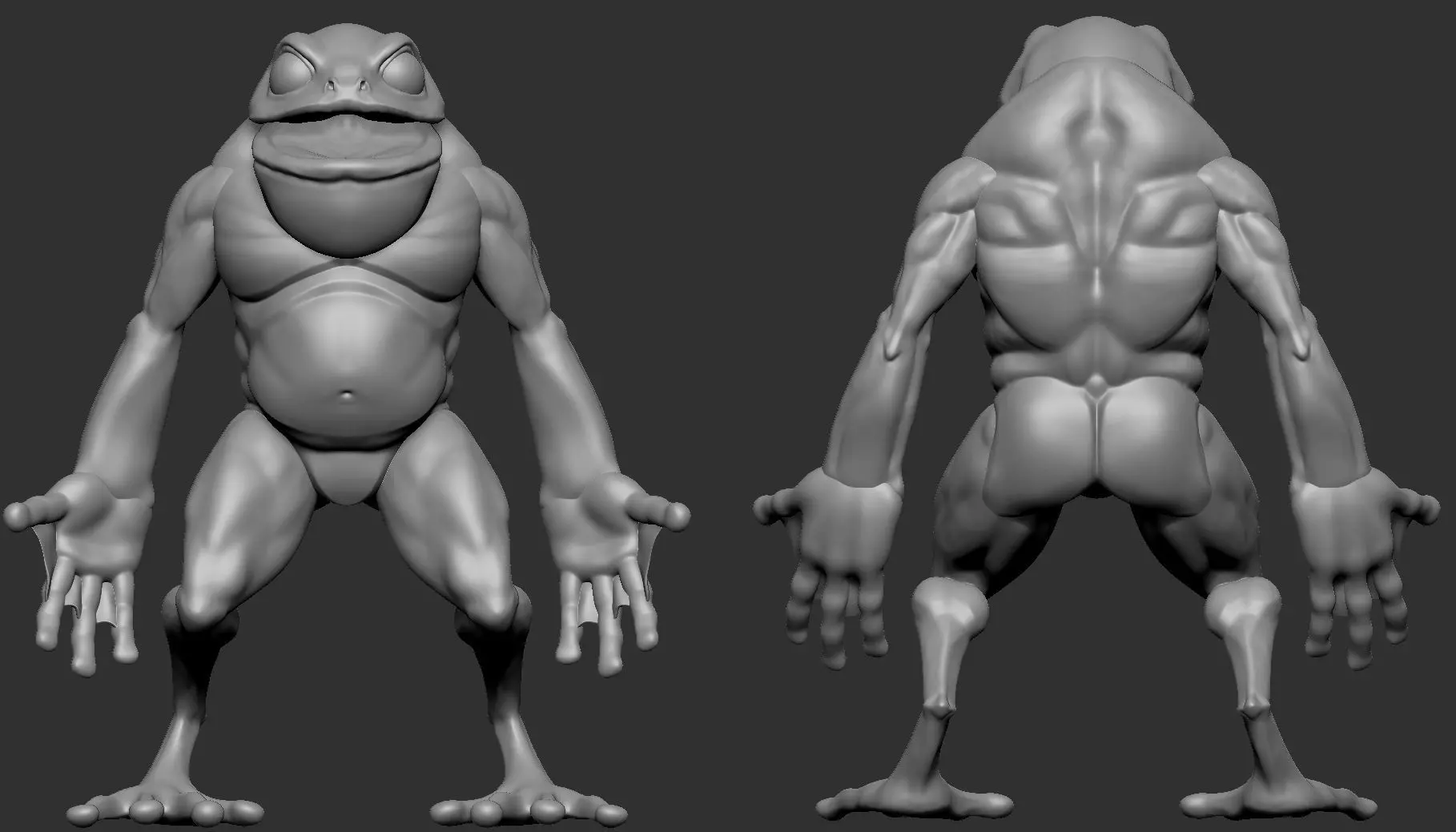 Basemesh Toad 3D model_0