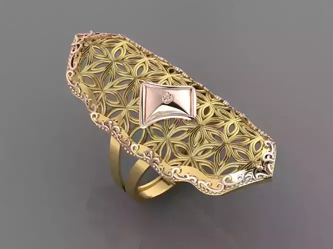 Women Long Ring Ready STL 3DM Models Womens Ring Long models