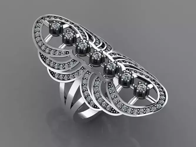 Women Long Ring Ready STL 3DM Models Womens Ring Long models