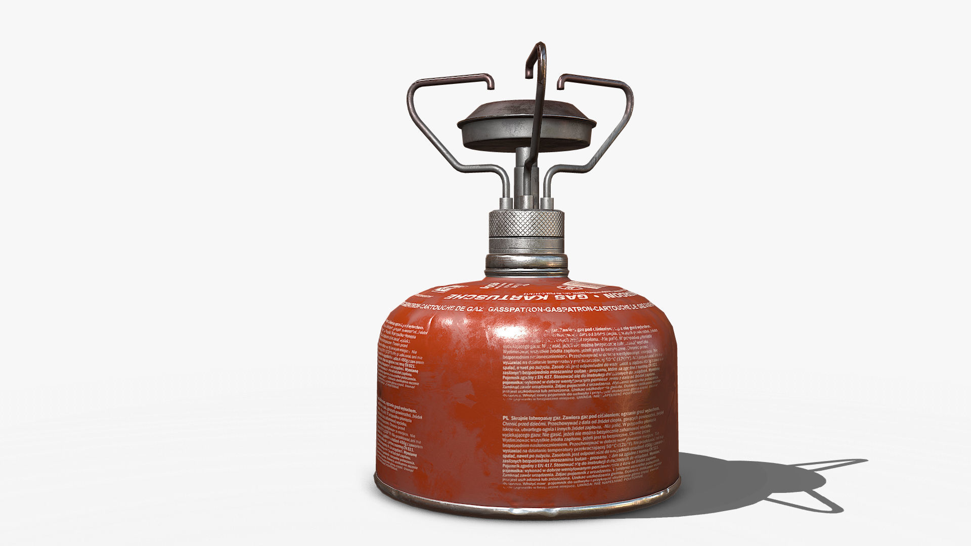 Travel Gas Burner Low-poly 3D model_5