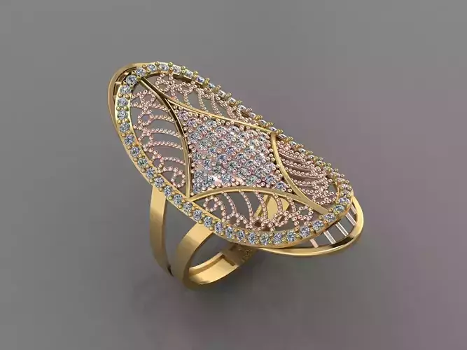 Women Long Ring Ready STL 3DM Models Womens Ring Long models