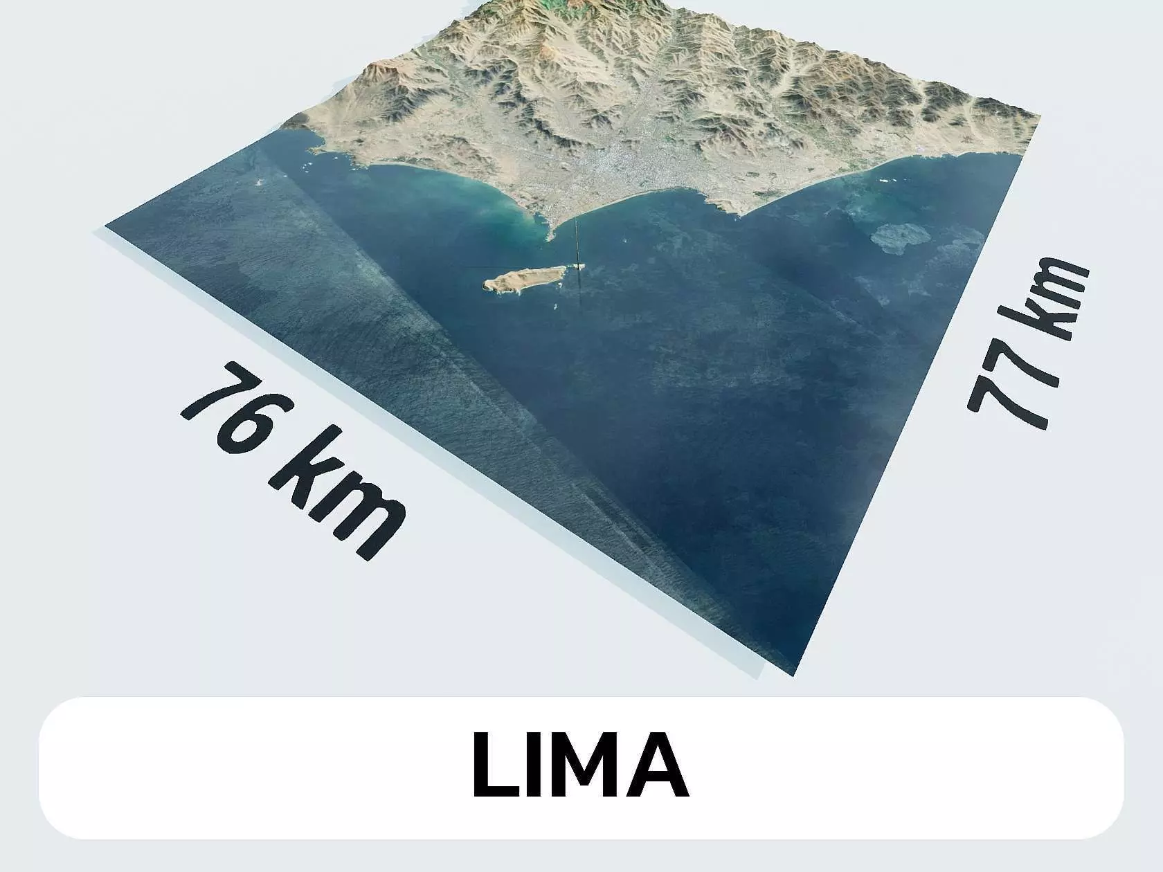 Lima Peru City Landscape 3D Model 3D model_0