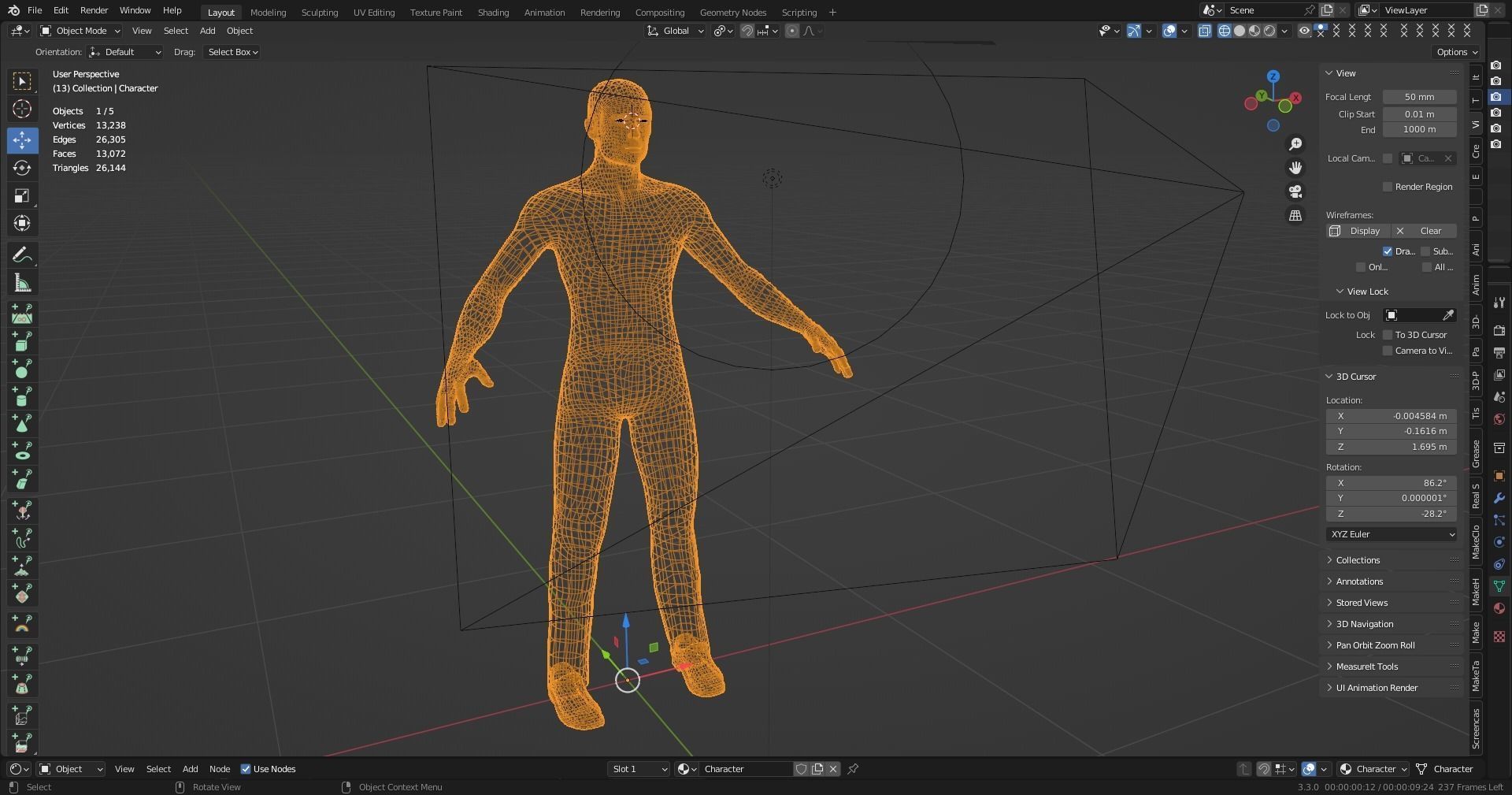 Game Character Low-poly 3D model_12