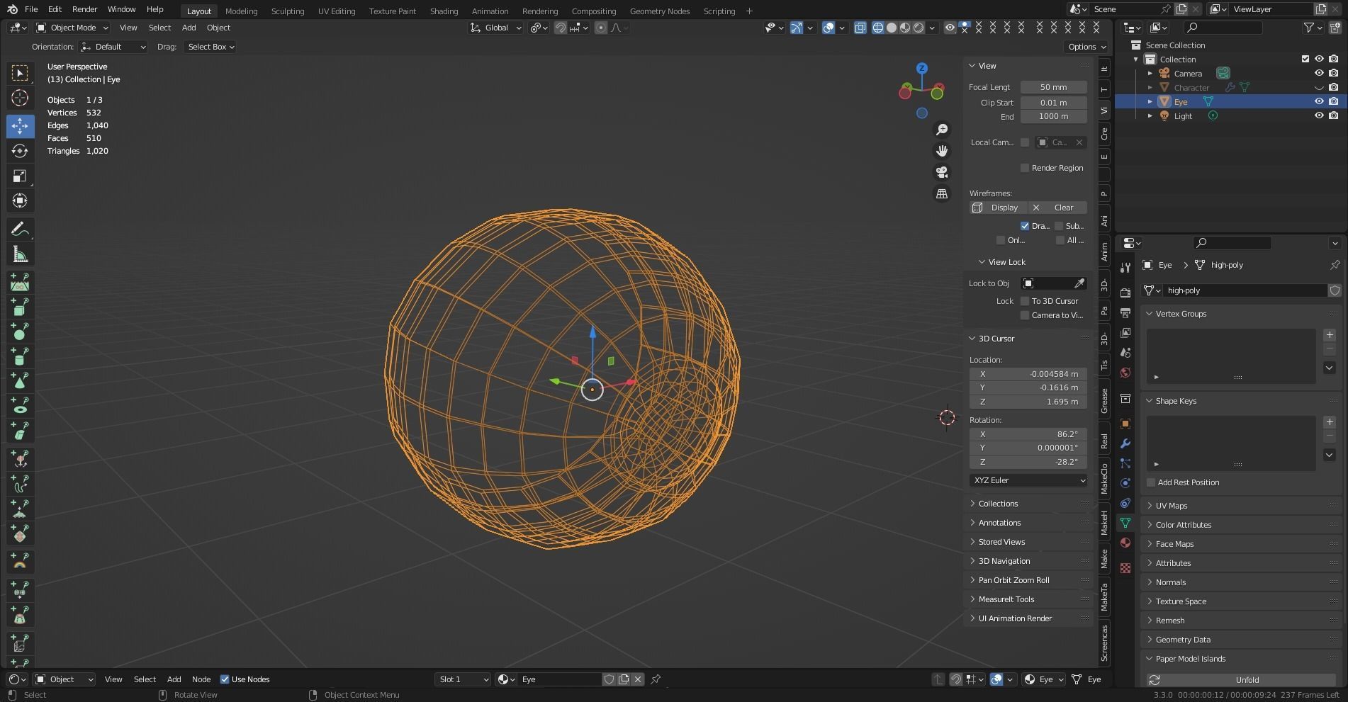 Game Character Low-poly 3D model_13