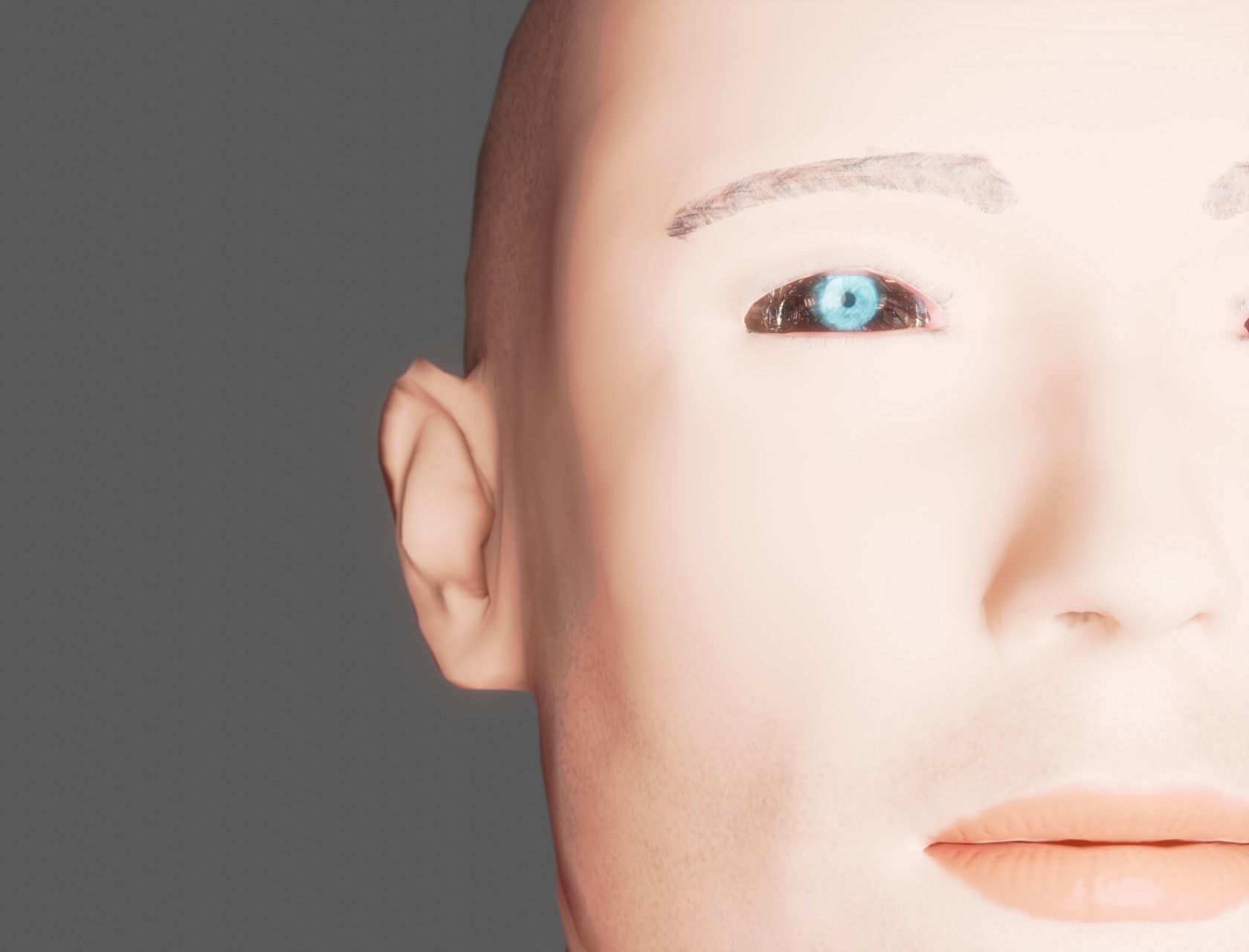 Game Character Low-poly 3D model_4