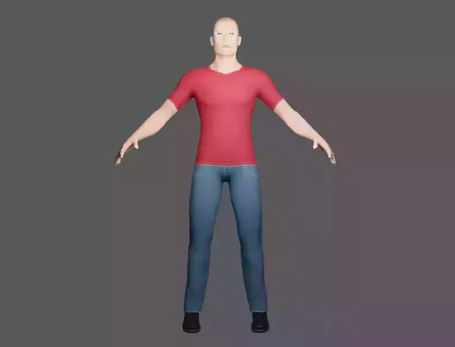 Game Character Low-poly 3D model Game Character Low-poly 3D model