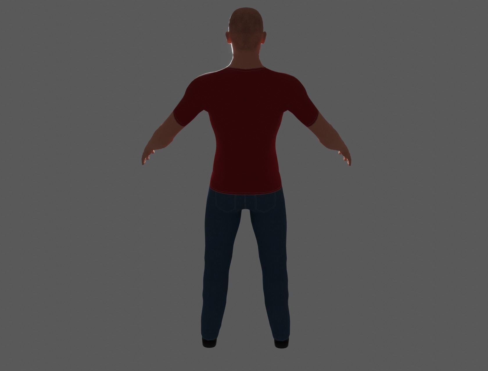 Game Character Low-poly 3D model_6