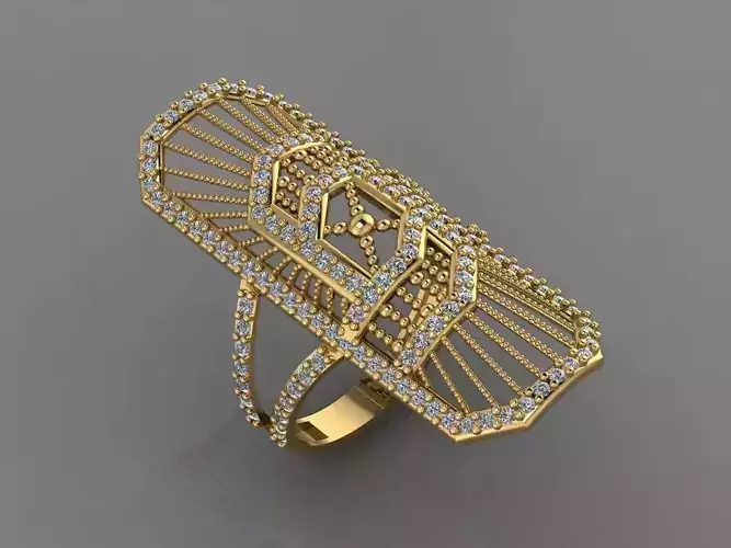 Women Long Ring Ready STL 3DM Models Womens Ring Long models