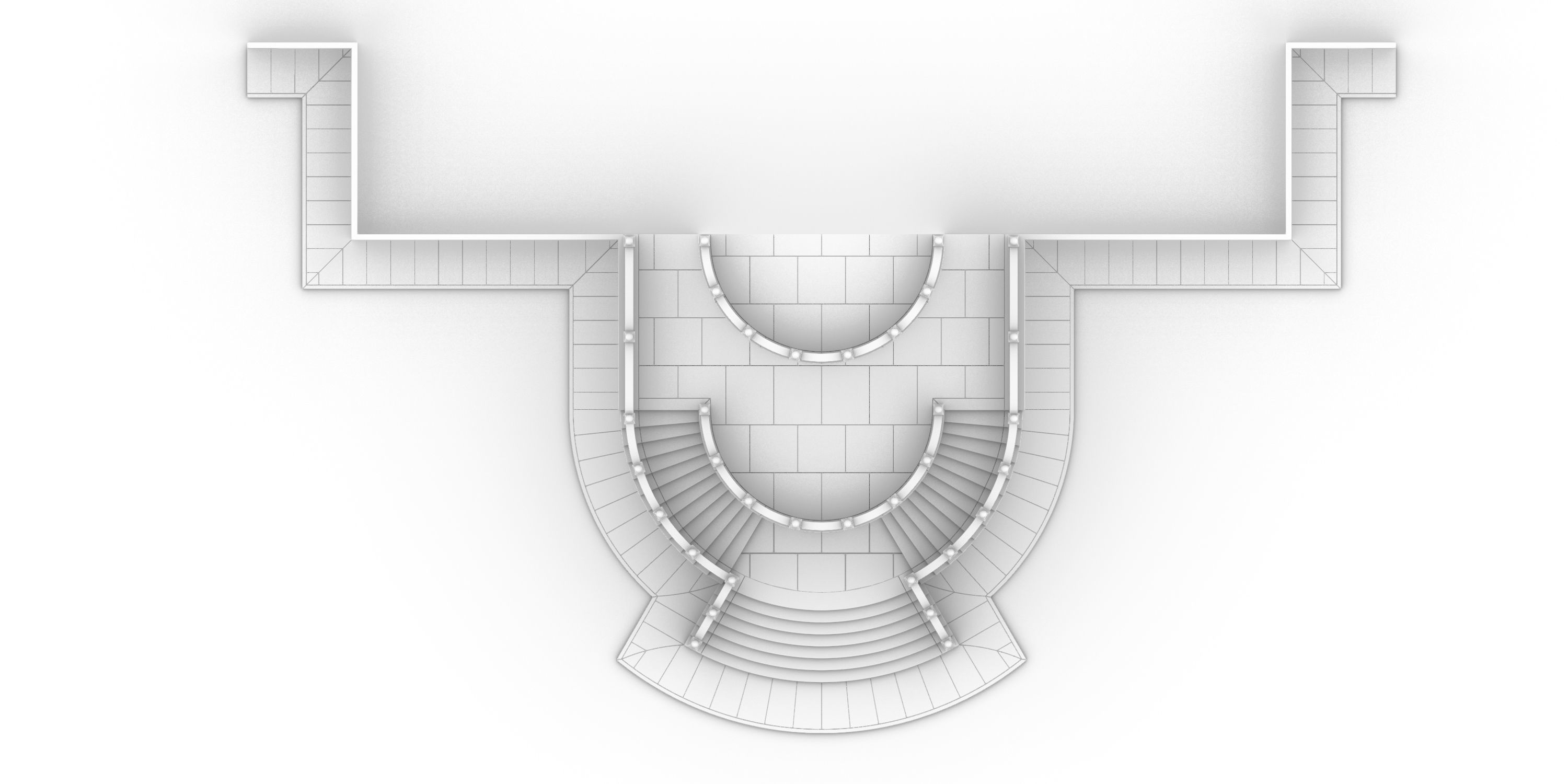 Entrance stairs and balcony 3D print model_7