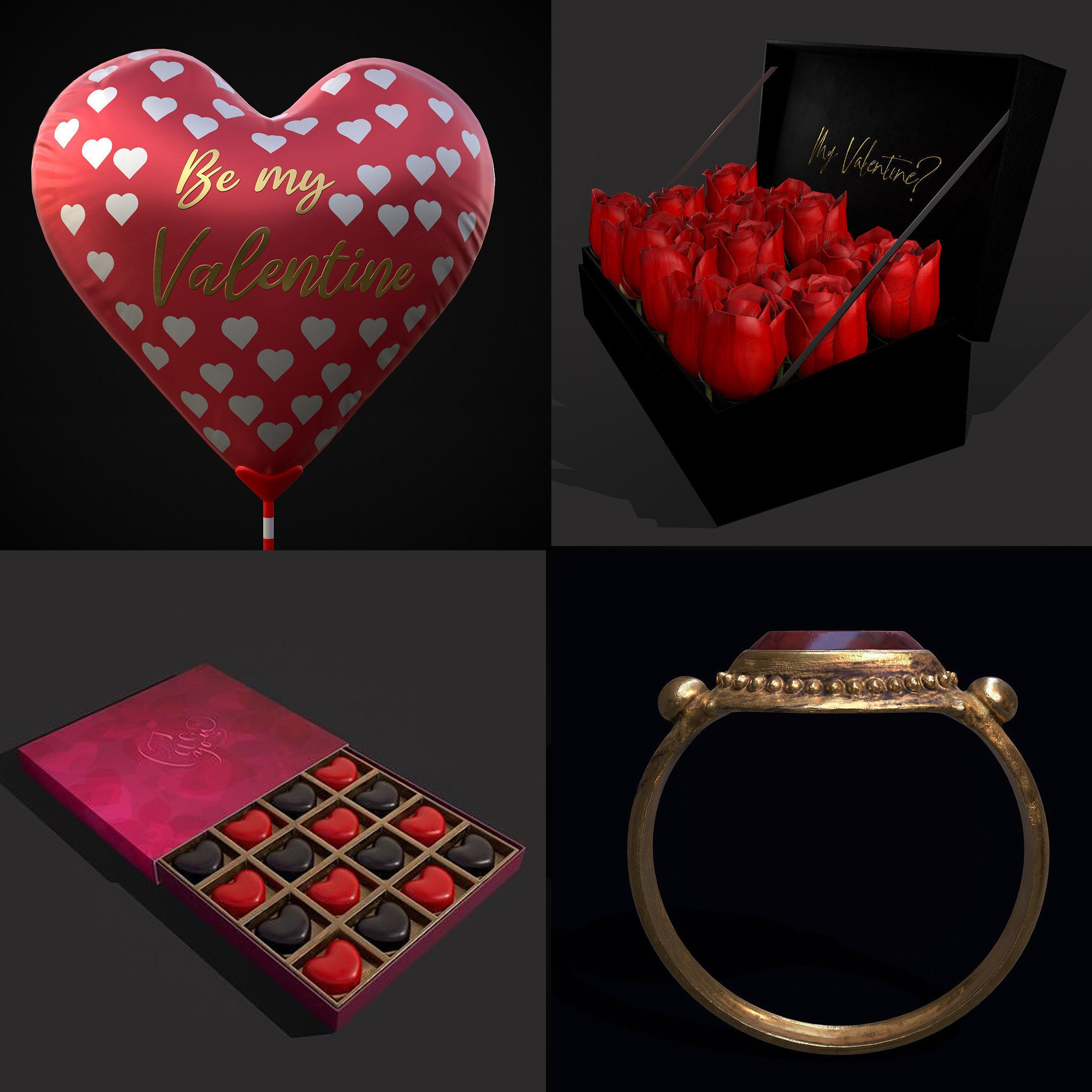 Valentines Mix Twelve 3D Model Collection_11