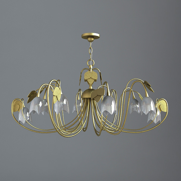 Celling Light Fixture 3D model_0