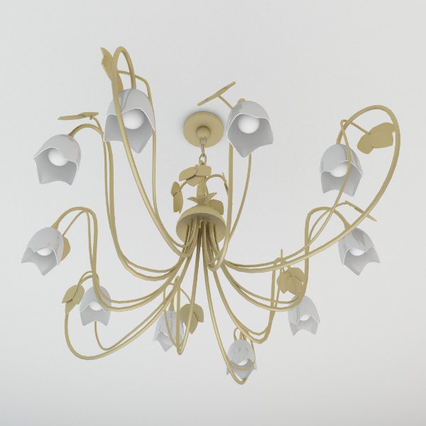 Celling Light Fixture 3D model_1