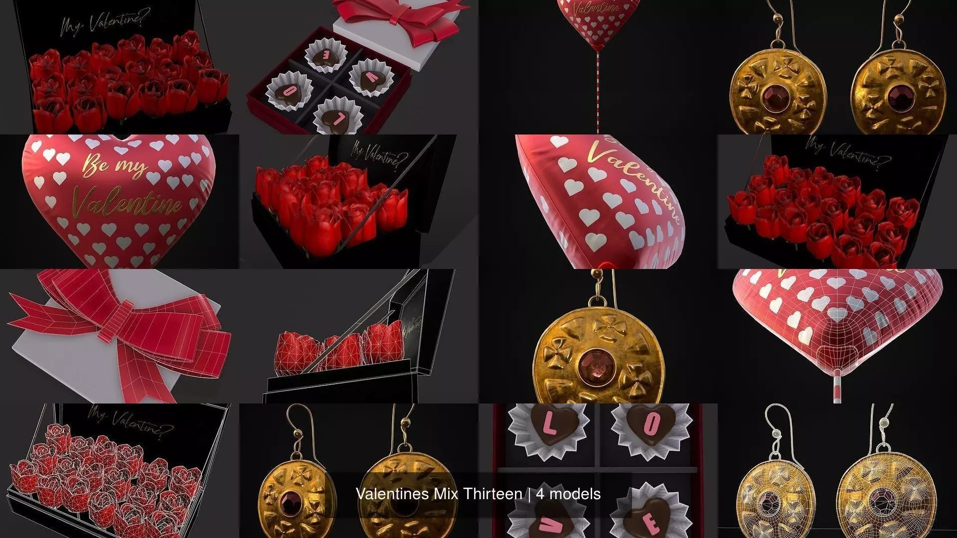 Valentines Mix Thirteen 3D Model Collection_5