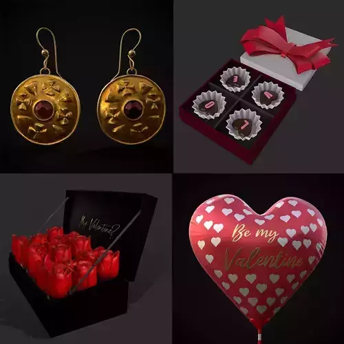 Valentines Mix Thirteen 3D Model Collection