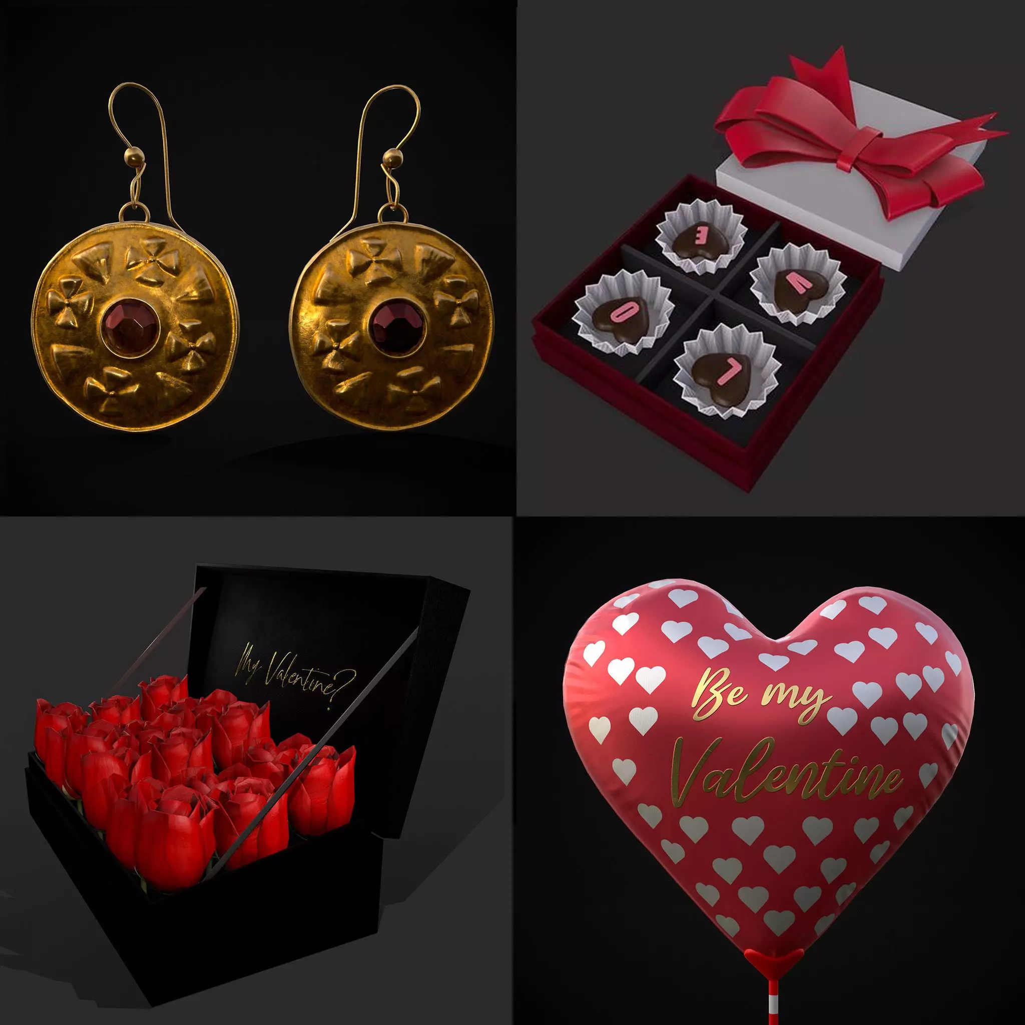 Valentines Mix Thirteen 3D Model Collection_0