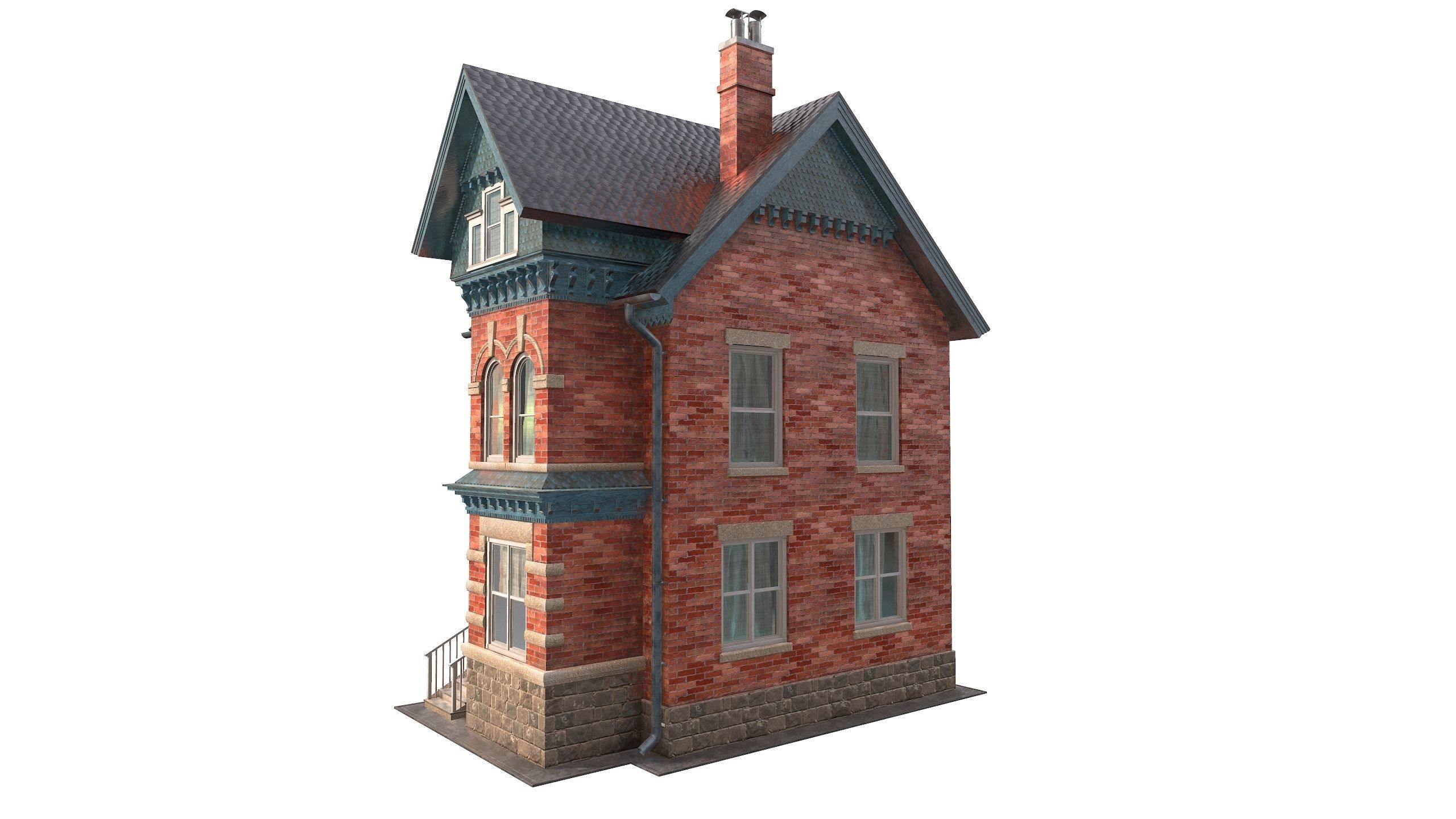 Victorian house 3D model_15