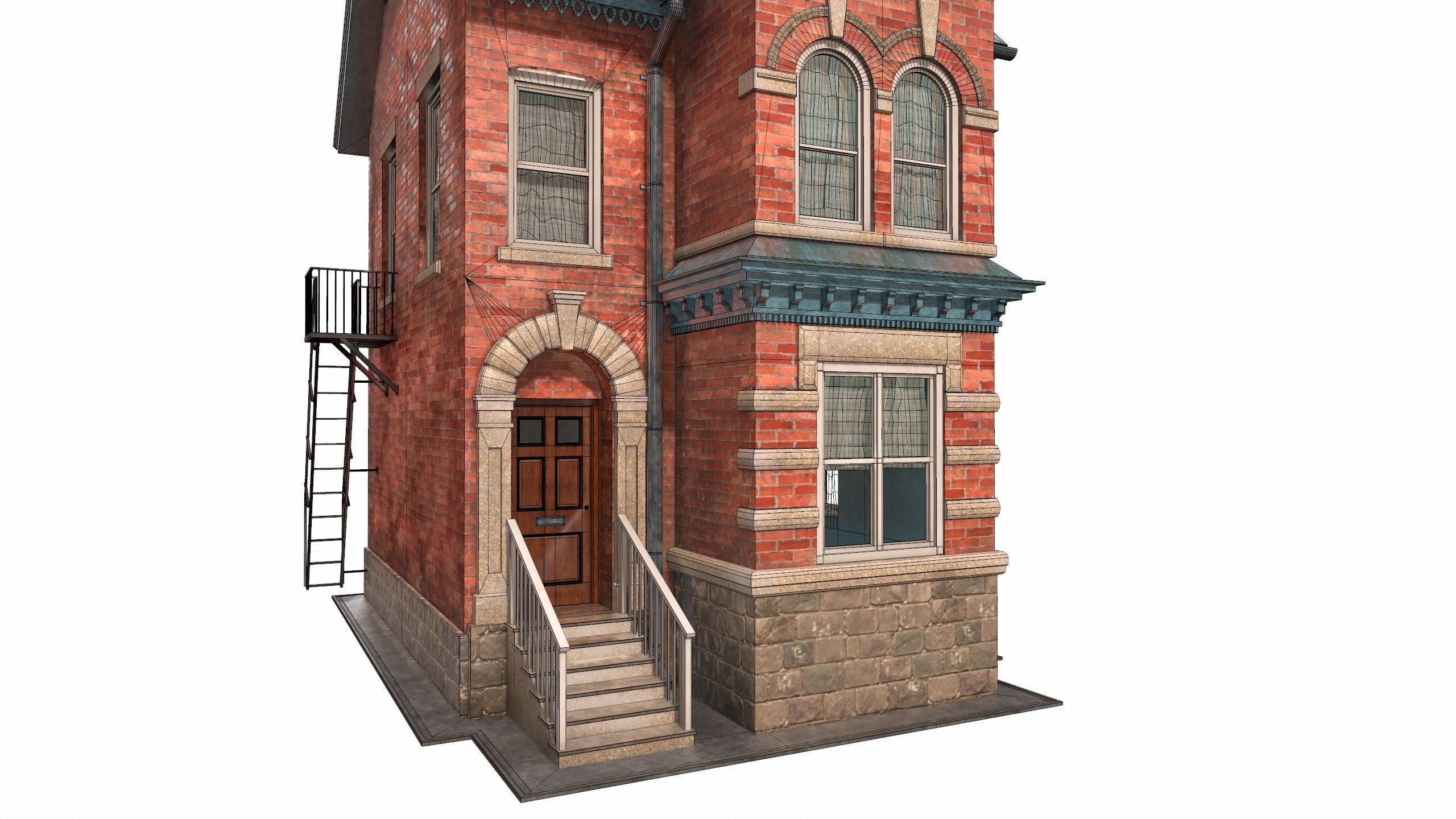 Victorian house 3D model_9