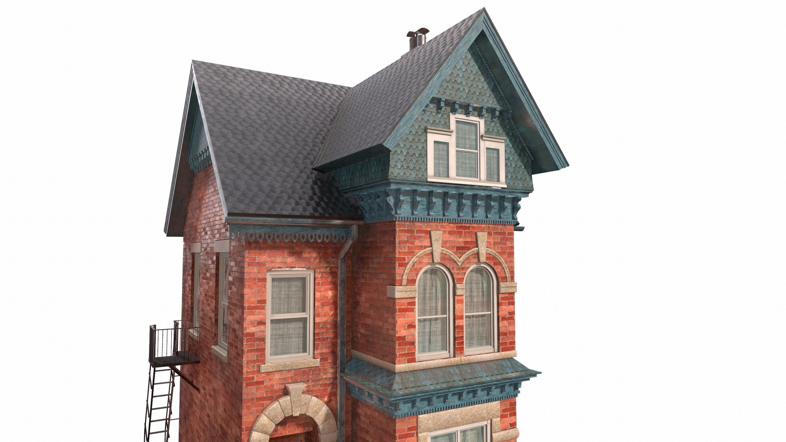 Victorian house 3D model_4