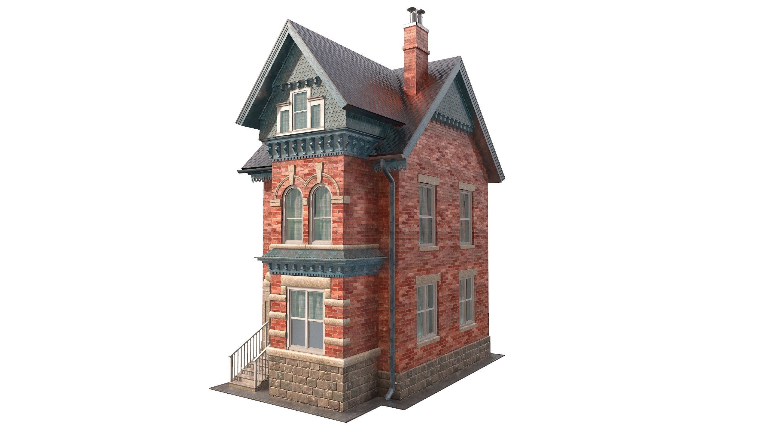 Victorian house 3D model_13