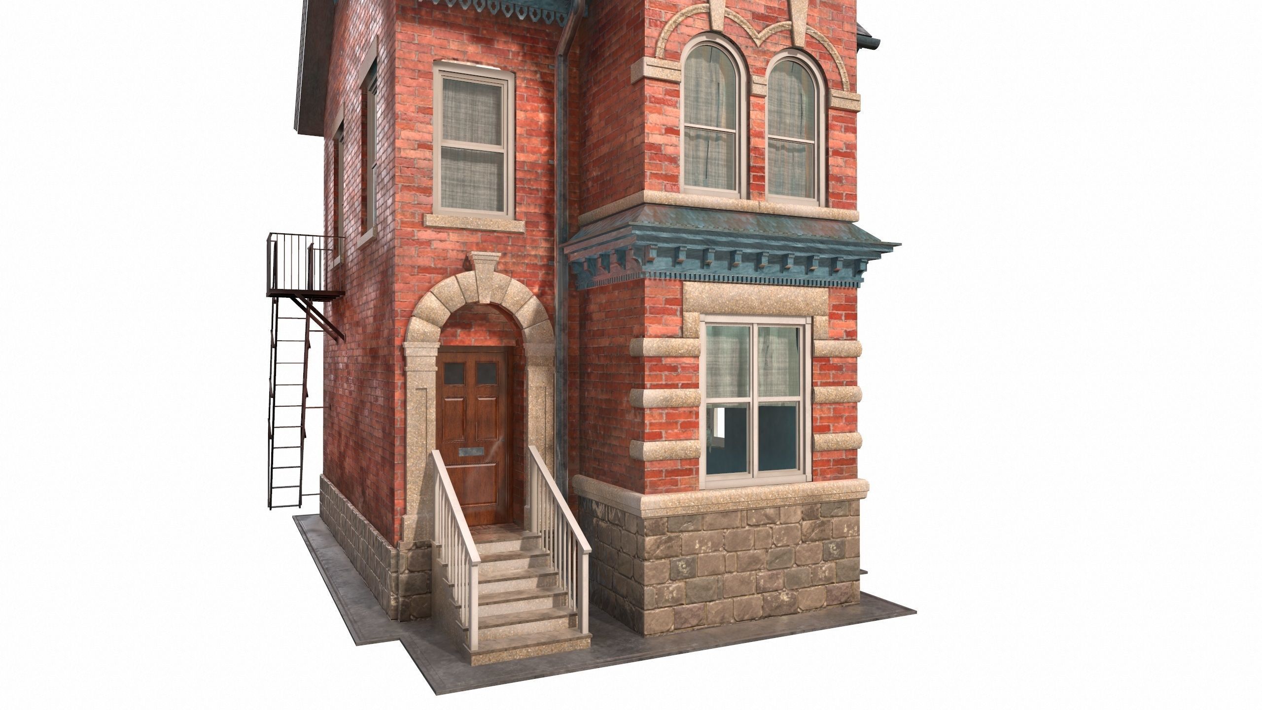 Victorian house 3D model_5